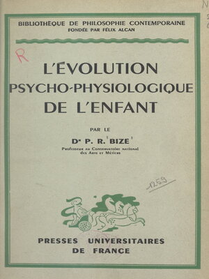 cover image of L'évolution psycho-physiologique de l'enfant